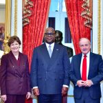 ‎Entretien du Président de la République avec les membres du sénat des États-Unis d’Amérique