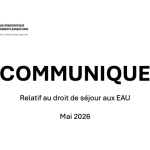 COMMUNIQUE  A L’ATTENTION DE LA COMMUNAUTE CONGOLAISE DES EMIRATS ARABES UNIS